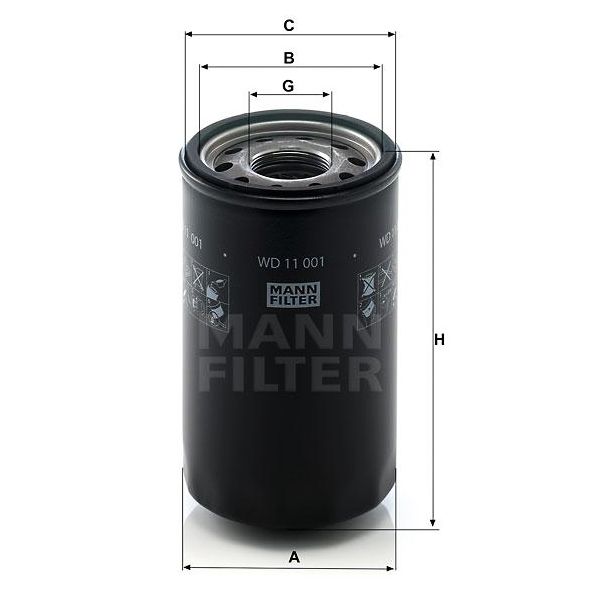 Фільтр масляний (WD11001) Mann